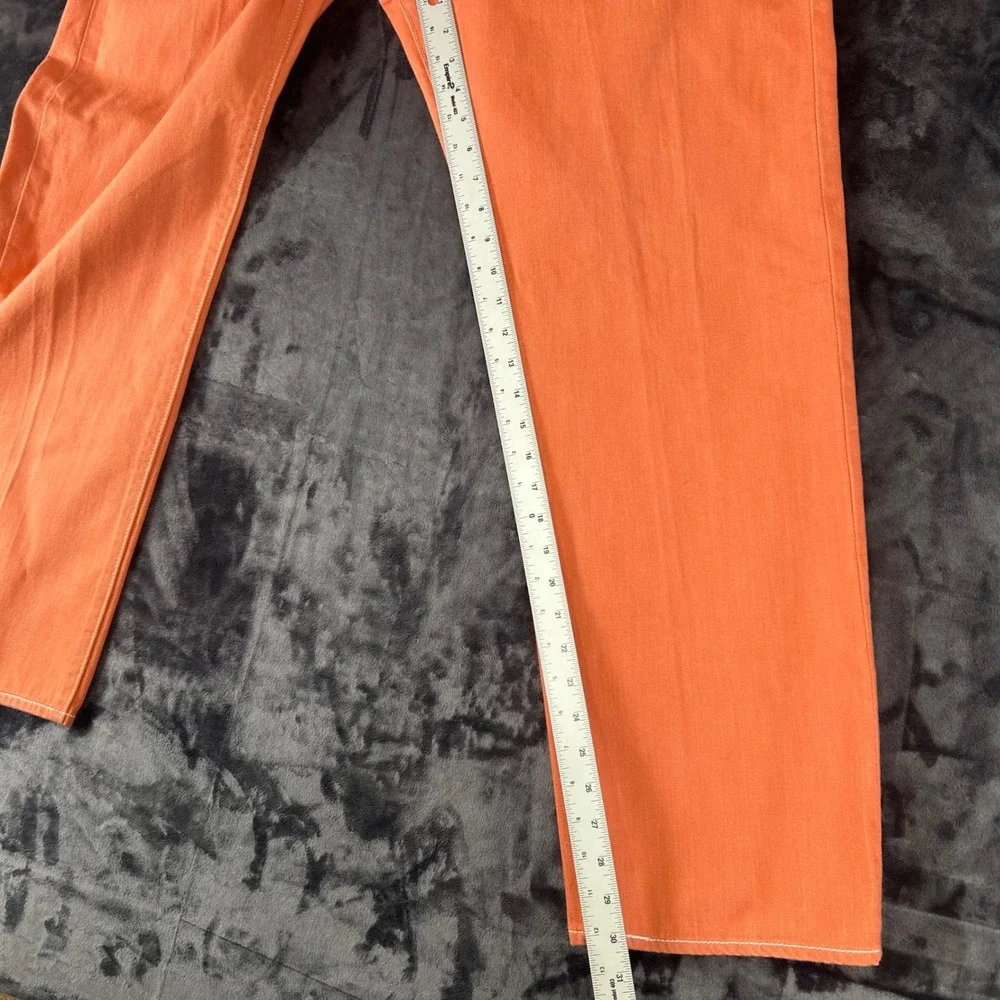 Levi's 501 Original Fit Jeans Mens 42x32 Orange Button Fly